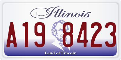 IL license plate A198423