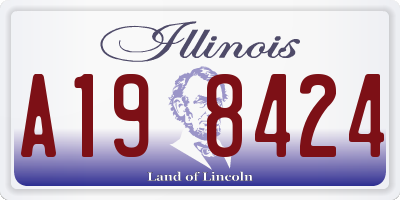 IL license plate A198424