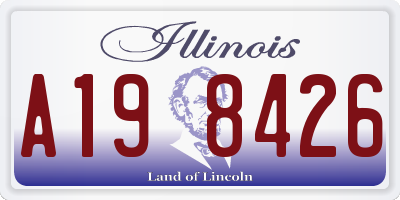 IL license plate A198426