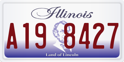 IL license plate A198427