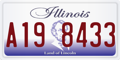 IL license plate A198433