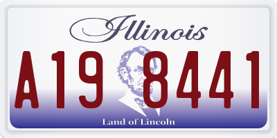 IL license plate A198441
