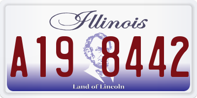 IL license plate A198442