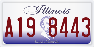 IL license plate A198443