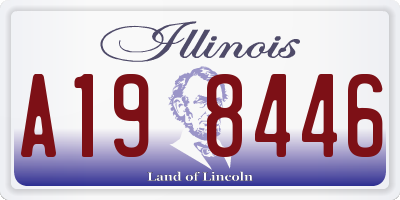 IL license plate A198446