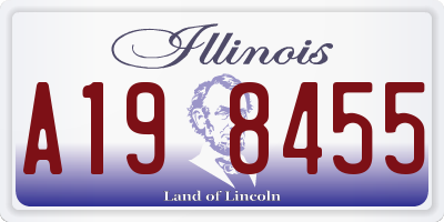 IL license plate A198455