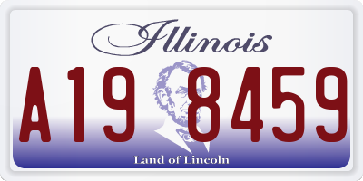 IL license plate A198459