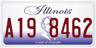 IL license plate A198462