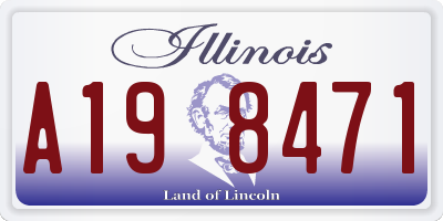 IL license plate A198471
