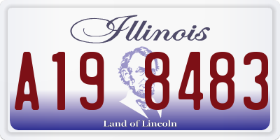 IL license plate A198483