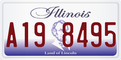 IL license plate A198495