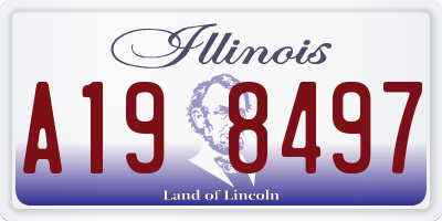 IL license plate A198497
