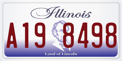 IL license plate A198498