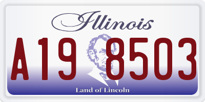 IL license plate A198503