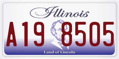 IL license plate A198505