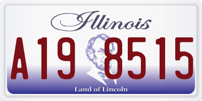 IL license plate A198515