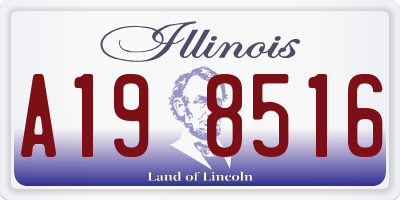 IL license plate A198516