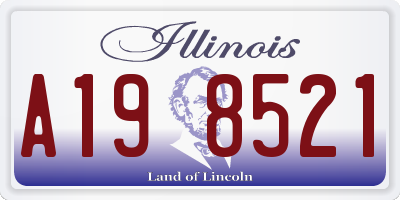 IL license plate A198521