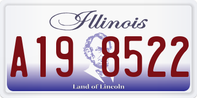 IL license plate A198522