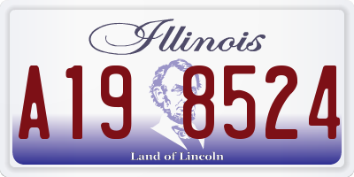 IL license plate A198524