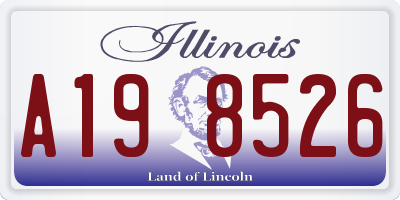 IL license plate A198526