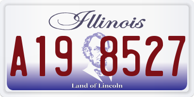 IL license plate A198527