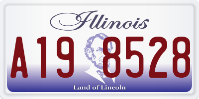 IL license plate A198528