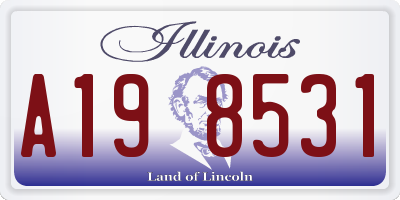 IL license plate A198531