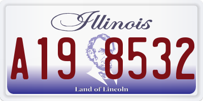 IL license plate A198532