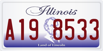 IL license plate A198533