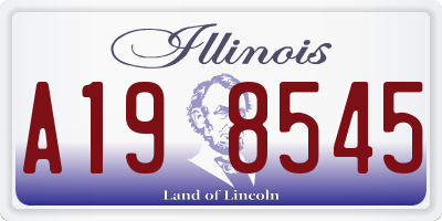 IL license plate A198545