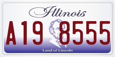 IL license plate A198555