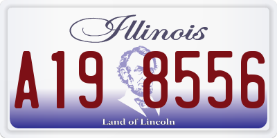 IL license plate A198556