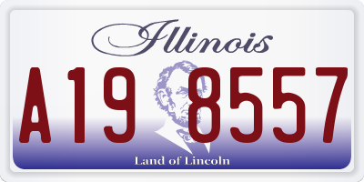 IL license plate A198557
