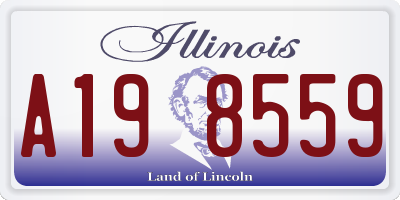 IL license plate A198559
