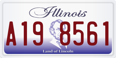 IL license plate A198561
