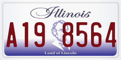 IL license plate A198564