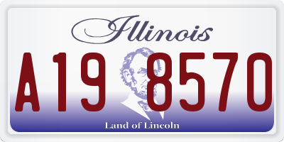 IL license plate A198570