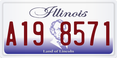IL license plate A198571