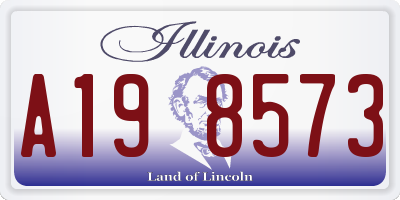 IL license plate A198573