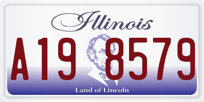 IL license plate A198579