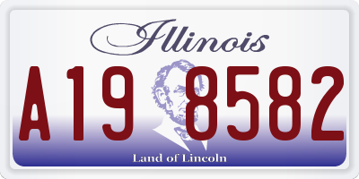 IL license plate A198582