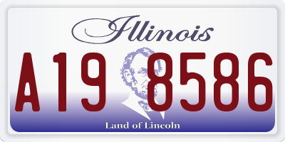 IL license plate A198586