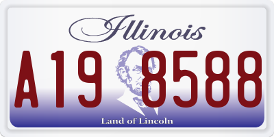 IL license plate A198588