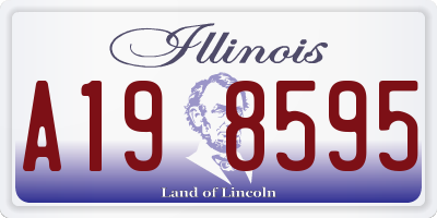 IL license plate A198595