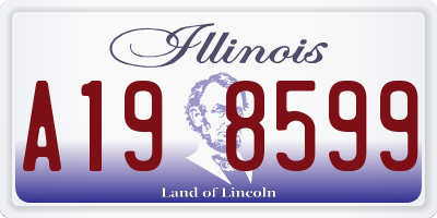 IL license plate A198599
