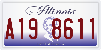 IL license plate A198611