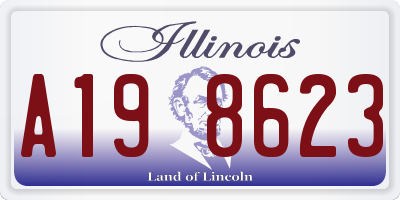 IL license plate A198623