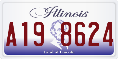 IL license plate A198624