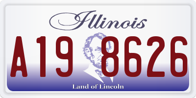 IL license plate A198626